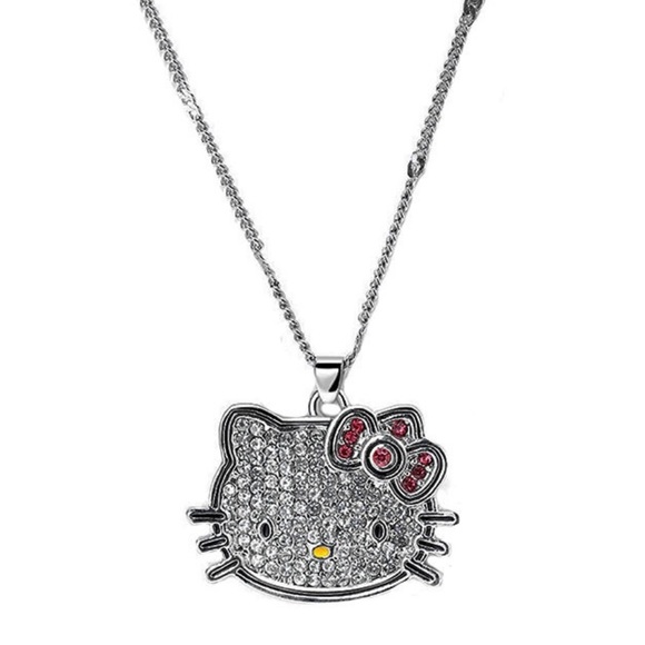 Hello Kitty Rhinestone Necklace - Picture 1 of 5
